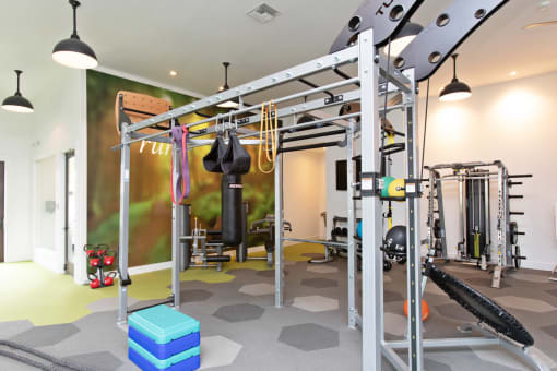 High Endurance Fitness Center at Beckett Farms Apartments, PRG Real Estate Management, Fort Mill, SC, 29715