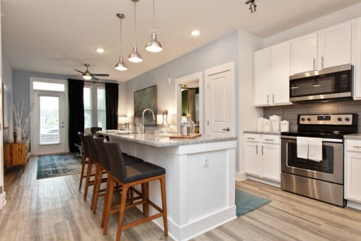 Modern Kitchen at Beckett Farms Apartments, PRG Real Estate Management, Fort Mill, SC, 29715