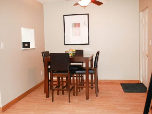 Dining Area at The Gates of Rochester Apartments
