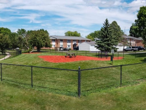 Private dog park at Rochester MN Apartments
