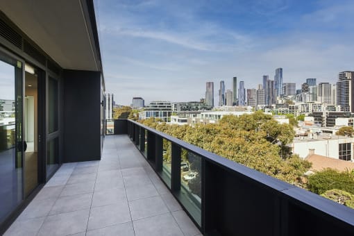 Deck with city views - The Briscoe by Kinleaf
