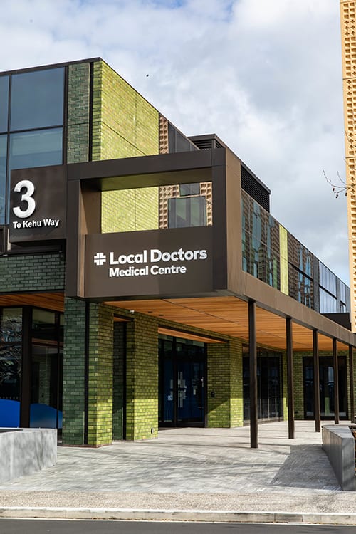 a photo of the front of the local doctors medical centre building