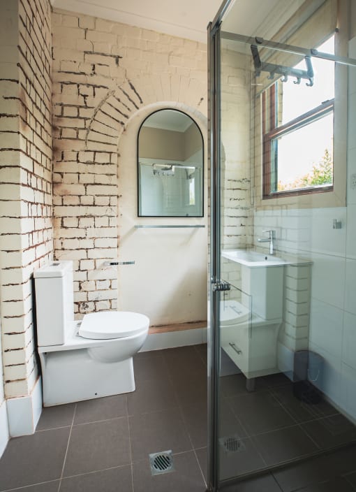 a small bathroom with a toilet and a sink