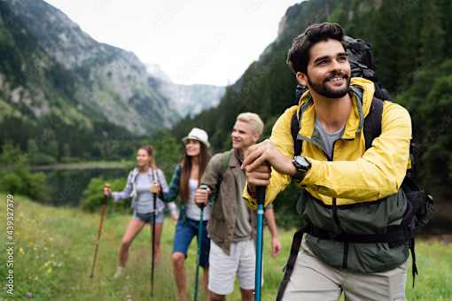 People enjoying tracking