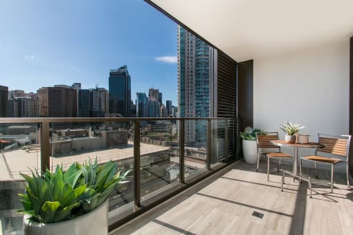 Cozy balcony where you can relax and read