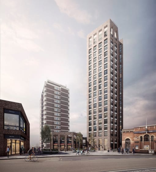 London road (cgi), part of Plaistow Hub
