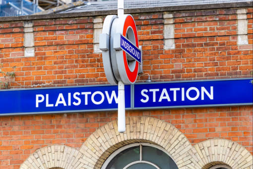 London Road, Plaistow underground station entrance