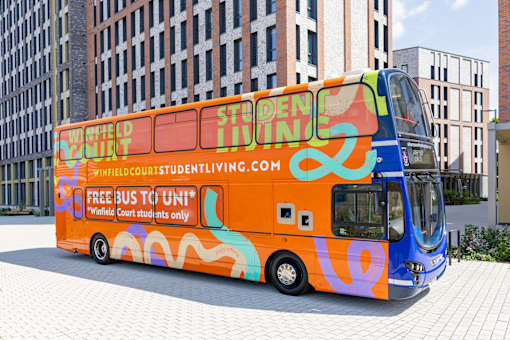 Winfield Court's FREE BUS TO UNI