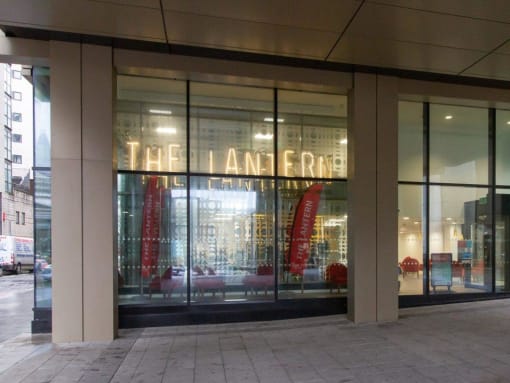 a view of the front of the store from the street