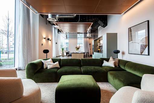 Resident Lounge at Fairfax Apartments, Manchester
