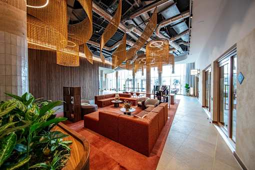 Lobby Reception at Fairfax Apartments, Manchester, M1 2GN