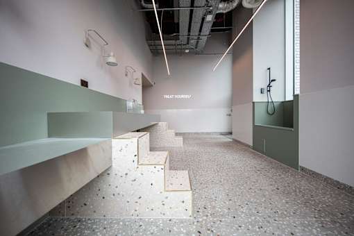 Staircase at Fairfax Apartments, Manchester, M1 2GN