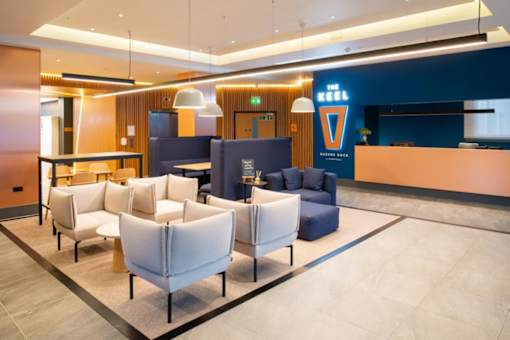 the lobby or reception area of the envoy hotel airport at The Keel Apartments, Liverpool