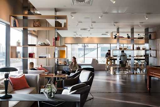 A modern office space at Slate Yard Apartments, Salford, M3 5EX