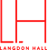 A black background with red text that reads "Langdon Hall".