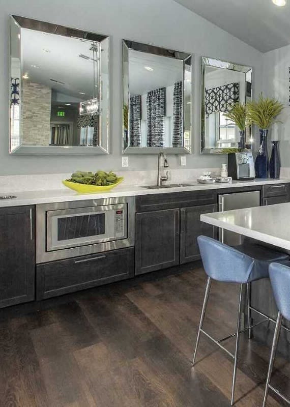 Clubhouse with pool view at Marina Village Apartments in Spark, NV