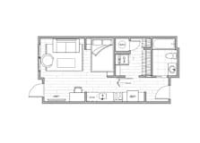 Loft A Floor Plan at Lotus Gallacher Apartments, Salt Lake City, Utah