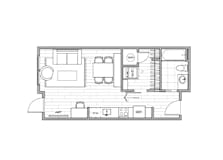 Loft C Floor Plan at Lotus Gallacher Apartments, Utah