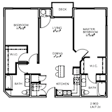 2D Floor Plan at The Lotus Apartments, Salt Lake City, UT
