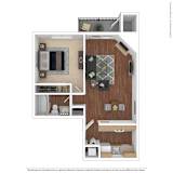 1 Bed 1 Bath Floor Plan | 650 Sq. Ft. at 2000 Lake Washington Apartments, Renton