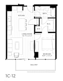 A5 Floor plan | 697  Sq. Ft. at 365 Nicollet, Minneapolis, Manchester