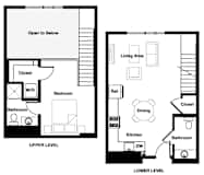 1 bed 1 bath 1L - 1L AHP Floor Plan | 771-789 Sq. Ft. at L Seven, CA 94103