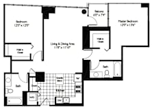 Tides | 2 Bedroom | 2 Bath | 11N Tides at Shoreham and Tides, Chicago, 60601