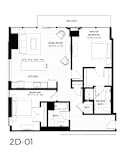 B6 floor plan | 1,241 Sq. Ft. at 365 Nicollet, Minneapolis, Manchester