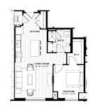 A10 Floor plan | 817 Sq. Ft. at 365 Nicollet, Manchester