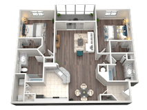 2 Bed 2 Bath Floor Plan | 1,116 Sq. Ft. at Verona at Boynton Beach in FL 33426