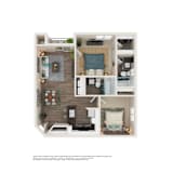 2 Bed 2 Bath Floor Plan | 837 Sq. Ft. at Element Deer Valley in Phoenix, Arizona 85027