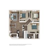 2 Bed 2 Bath Floor Plan | 1,022 Sq. Ft. at Element Deer Valley in Phoenix, 85027