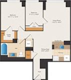 South Kenfield - 2 Bed 1 Bath | 946 Sq. Ft. at 15 Bank Apartments, White Plains, 10606