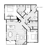 2 Bed 2 Bath Floor Plan | 1,411 Sq. Ft. at 128 on State, Kirkland