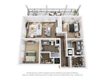 2 bed 2 bath B | 1,045 Sq. Ft. at The Merchant Apartments, Charleston, SC