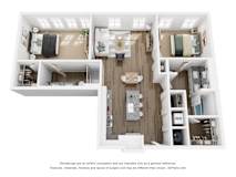 2 bed 2 bath H | 1,104 Sq. Ft. at The Merchant Apartments, Charleston, SC