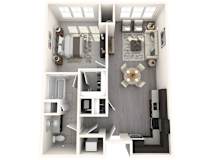 Begonia Floor Plan | 775 Sq. Ft. at Heights at Glen Mills, PA