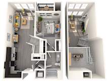 Magnolia Floor Plan | 883 Sq. Ft. at Heights at Glen Mills, Glen Mills 19342