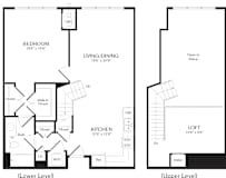 Orchid Floor Plan | 1,098 Sq. Ft. at Heights at Glen Mills, PA 19342