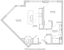 1D Floor Plan at The Willard Apartments, Owings Mills Maryland