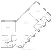 2H Floor Plan at The Willard Apartments, Maryland