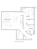 Matisse Floor Plan at The Met at Metro Centre Apartments, Owings Mills Maryland