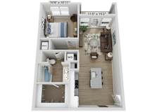 1 bed 1 bath A at Elwood Apartments, Indian Trail, NC, 28079