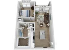 1 bed 1 bath B at Elwood Apartments, Indian Trail, 28079