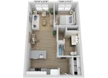 1 bedroom 1 bath A at Elwood Apartments, Indian Trail, NC