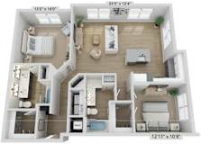 2 bed 2 bath F at Elwood Apartments, North Carolina, 28079