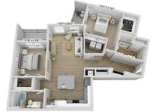 2 bed 2 bath J at Elwood Apartments, Indian Trail, North Carolina
