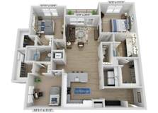 3 bed 2 bath B at Elwood Apartments, Indian Trail, 28079
