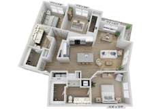 3 bed 2 bath F at Elwood Apartments, North Carolina, 28079