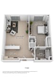 1 bed 1 bath D at Up House, Connecticut